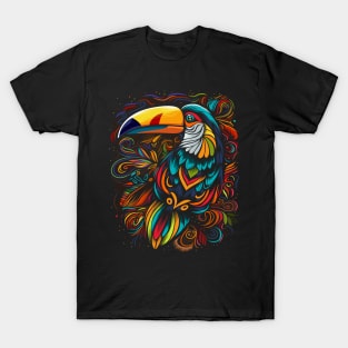 Tropical tribal toucan T-Shirt